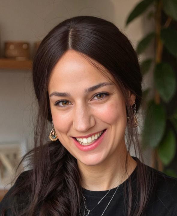 Hudi, founder of Thrilled Mama, smiling